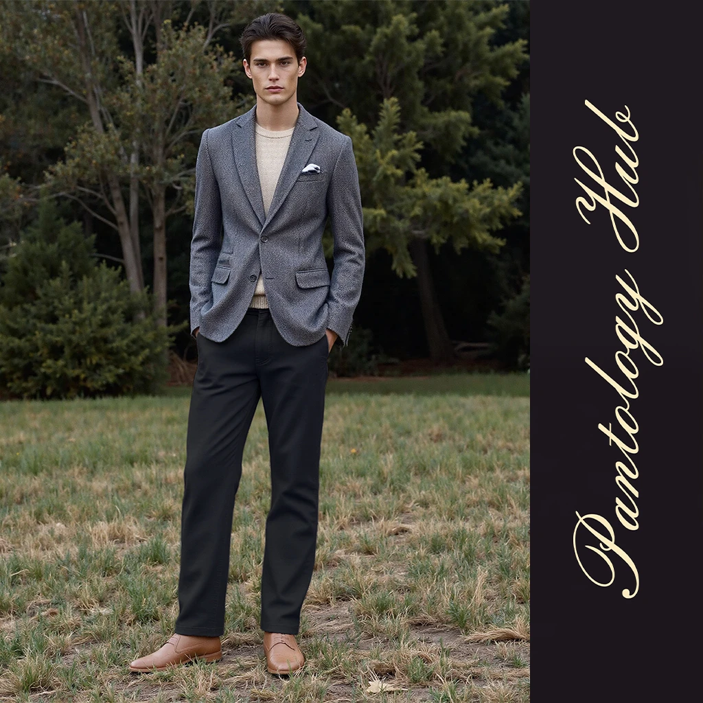 【棉柔系列】秋冬款天然亲肤舒适微阔绅士男士商务休闲裤-6CM2506K