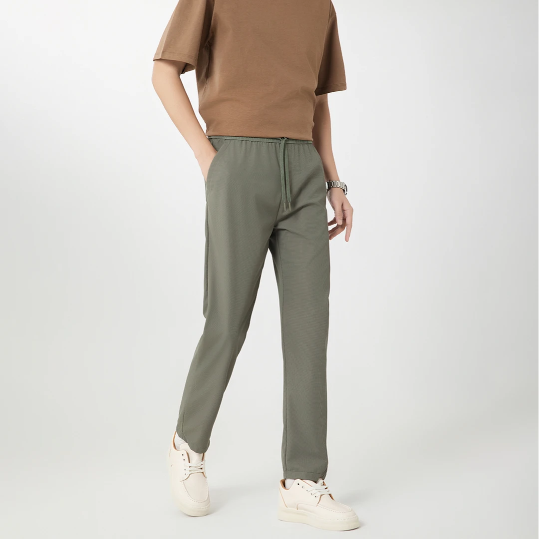 男士夏季轻薄舒适百搭透气弹力休闲裤(5CM1785Q2)