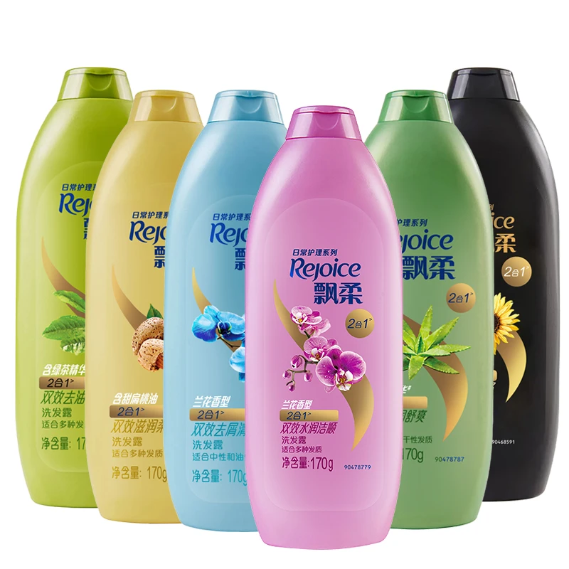 REJOICE/飘柔170*2瓶洗发露双效清爽去屑去油水润滋养洗发水滋润