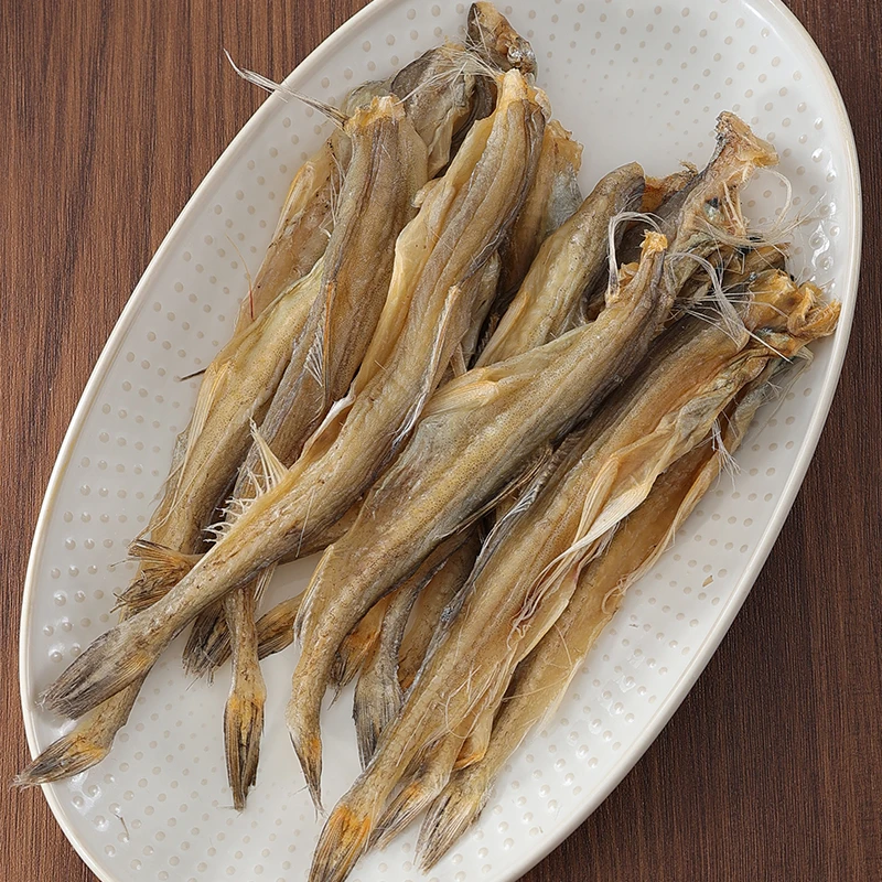 龙头烤渔家晒干虾潺干九肚鱼舟山特产龙头鱼干咸鱼干