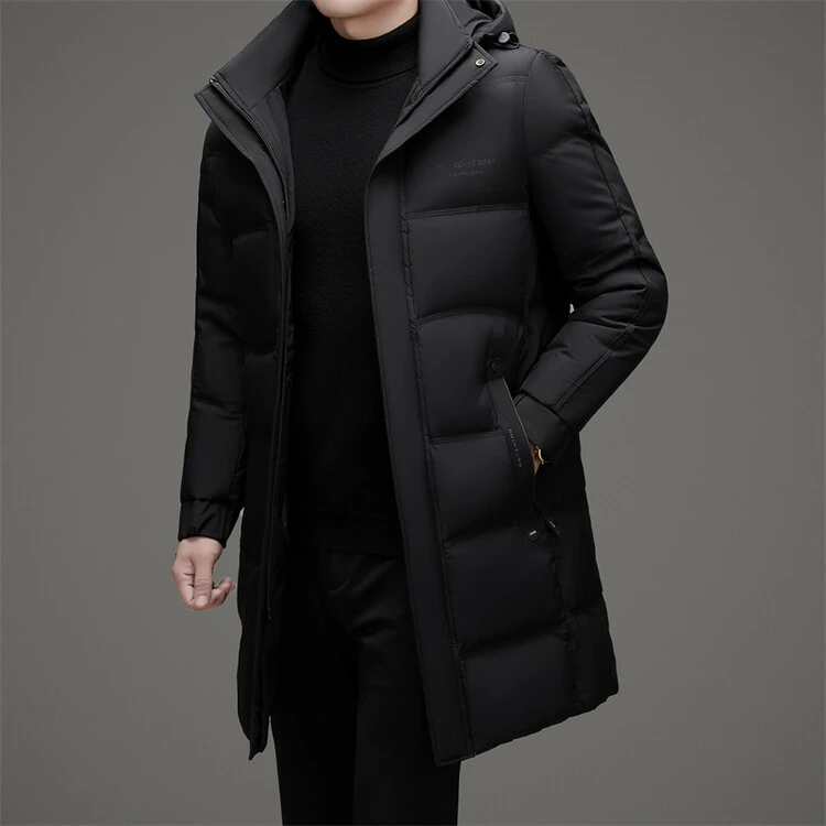波司登男士羽绒服中长款加厚保暖冬季新款时尚休闲风衣羽绒袄外套