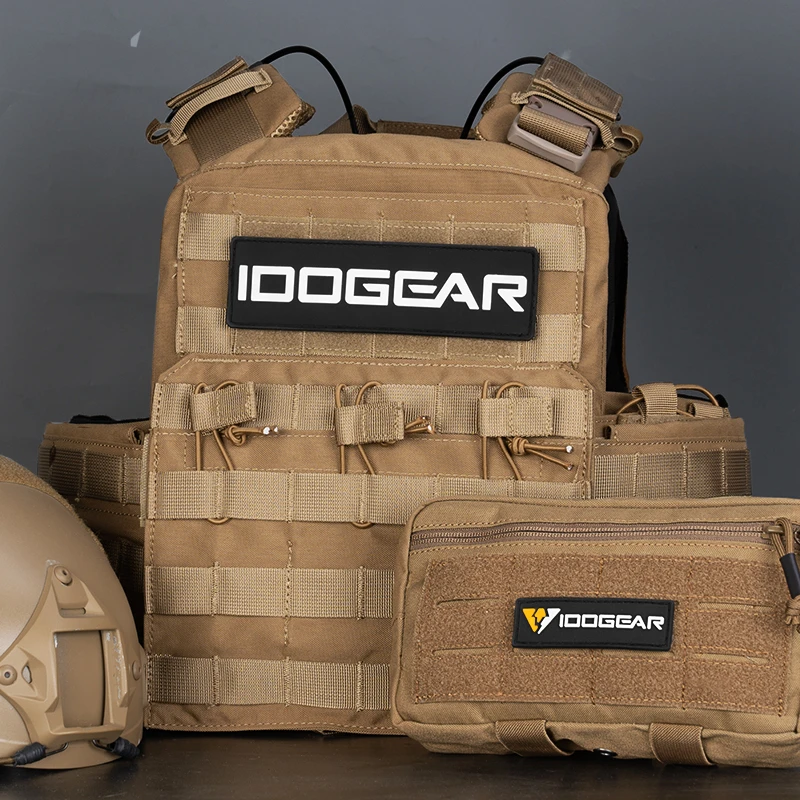 小钢蝎IDGEAR 品牌魔术贴 切割激光镂空臂章军迷背包贴