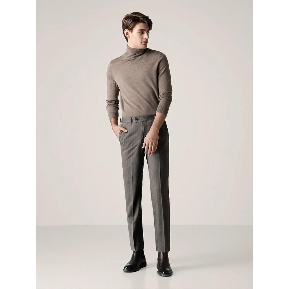 【捡漏】威可多【100%羊毛西裤】修身长裤休闲西裤百搭简约男士商务裤