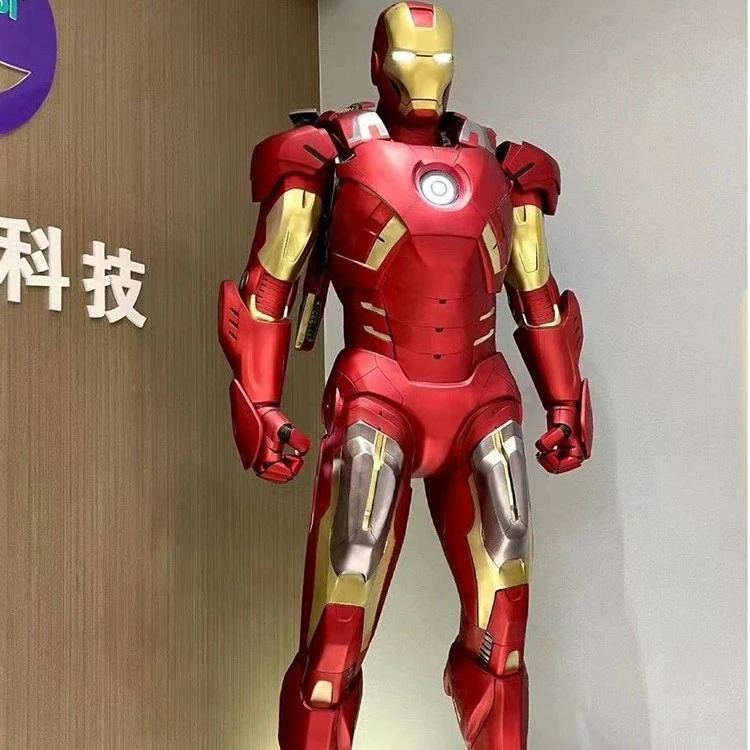 漫威钢铁侠1比1全身手办模型反浩克发光雕塑大摆件客厅落地装饰品