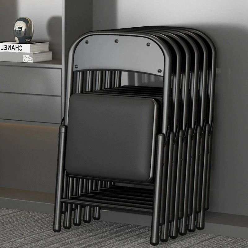 简易凳子靠背椅家用折叠椅子便携电脑椅培训会议椅餐椅宿舍办公椅