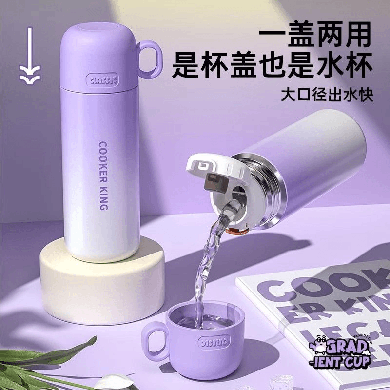 新款316不锈钢儿童杯子保温杯女学生可爱少女心ins小清新韩版水杯