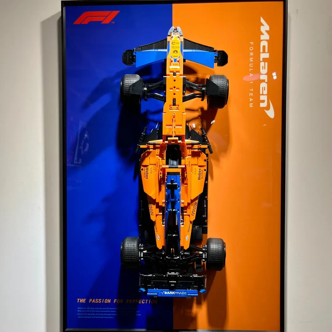 【1:8】迈凯伦方程式F1【高定】积木拼装跑车模型摆件挂件礼物A38+B37