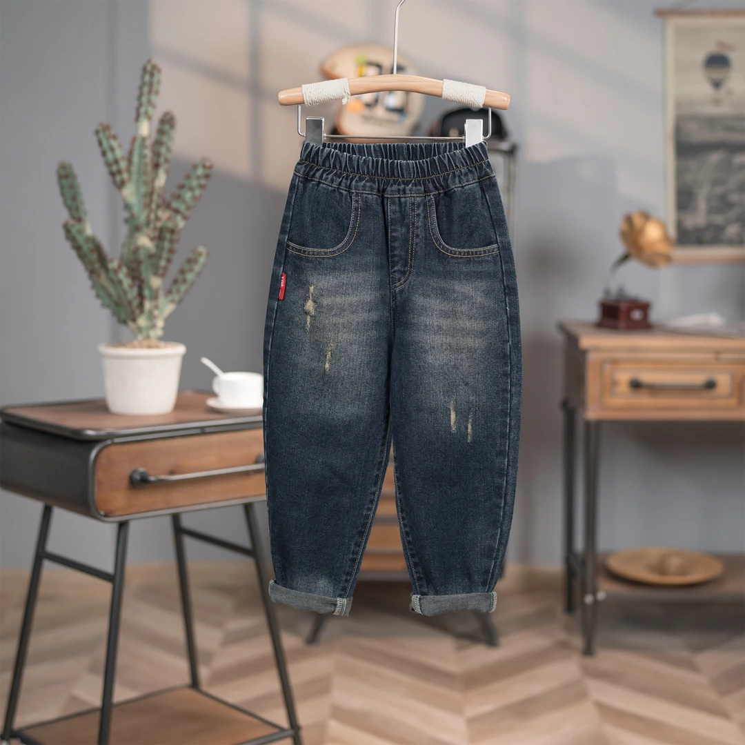 2025秋季男童牛仔裤儿童裤子男款潮牌牛仔裤中大童男童裤子N8306