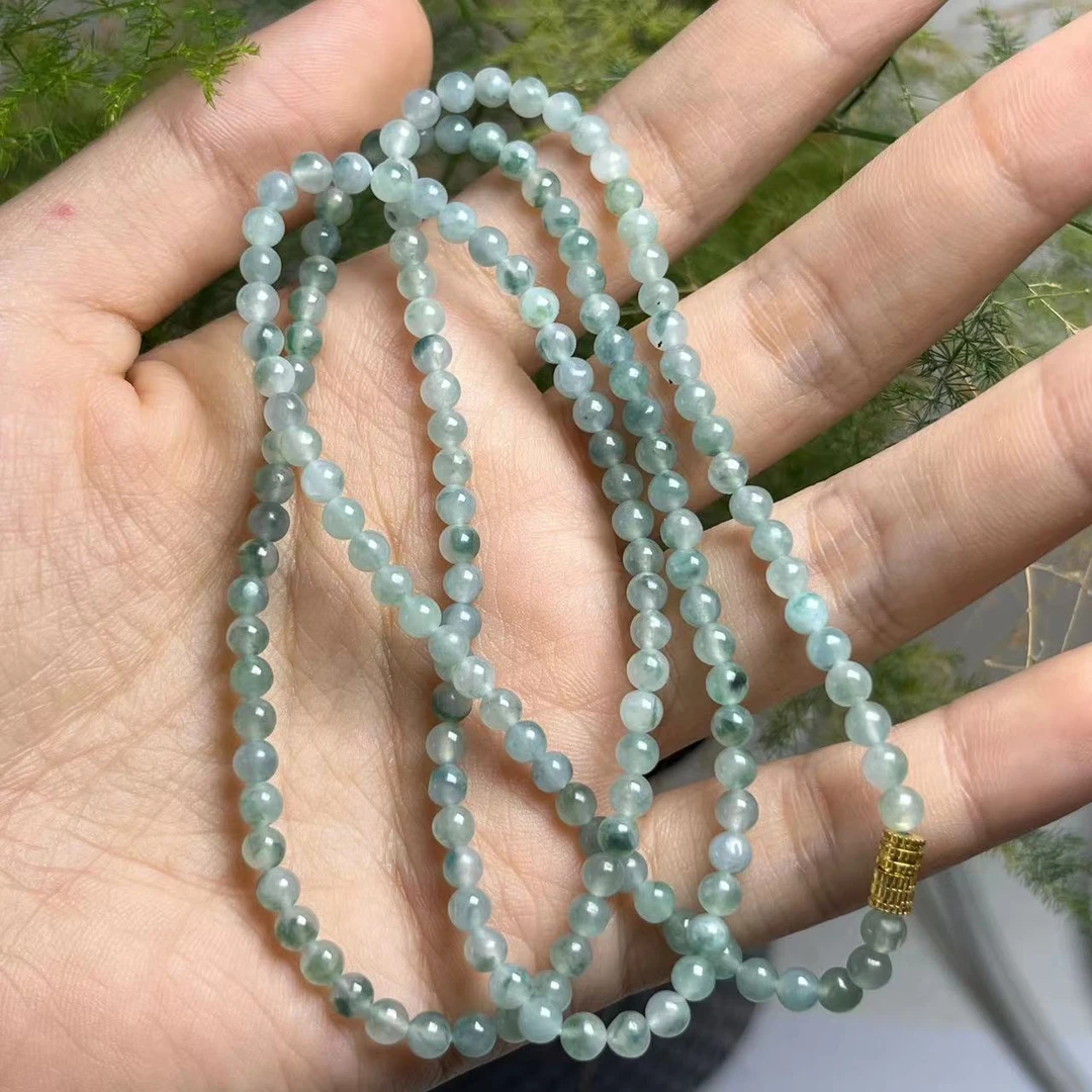 天然A货翡翠珠串118