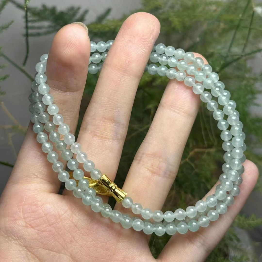 天然A货翡翠珠串8