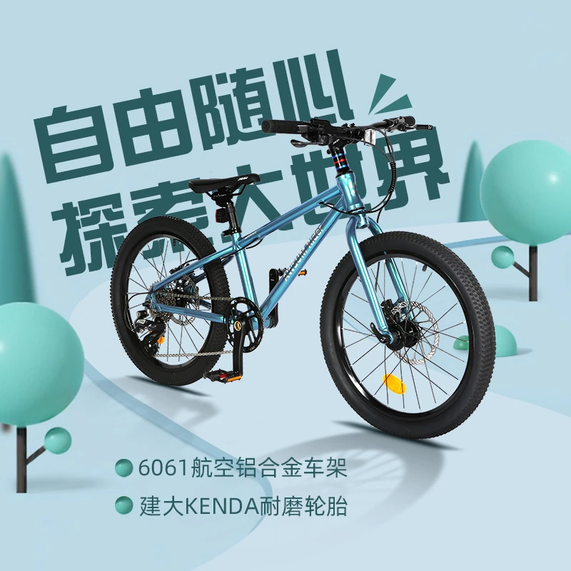 20寸中学生自行车外出骑行调节防滑常规胎单车轻量型青少年自行车