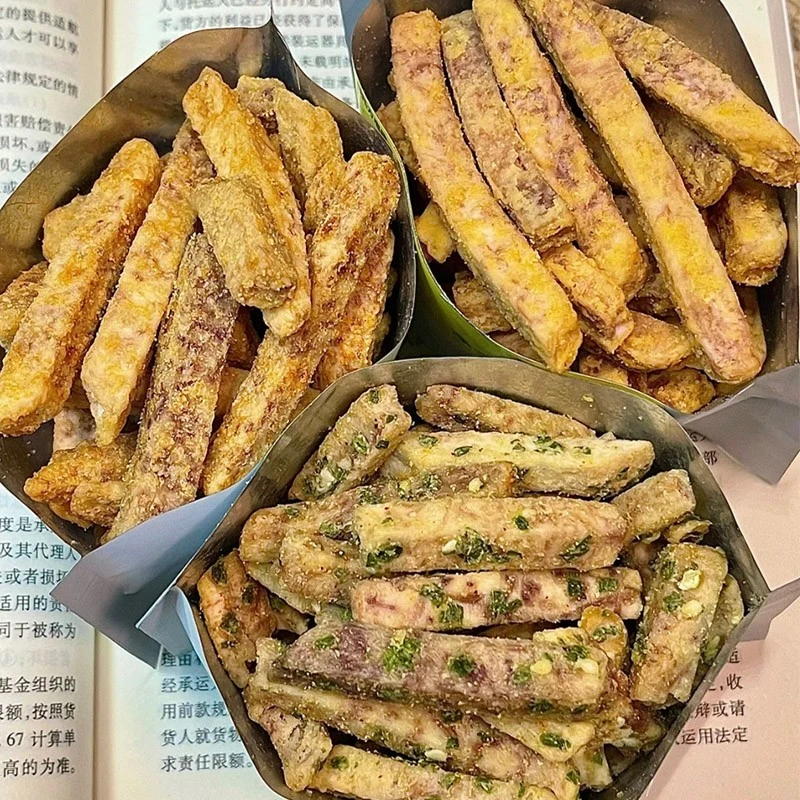 荔浦芋头蟹黄味海苔咸蛋黄香葱芋头条酥香脆非油炸追剧休闲小零食