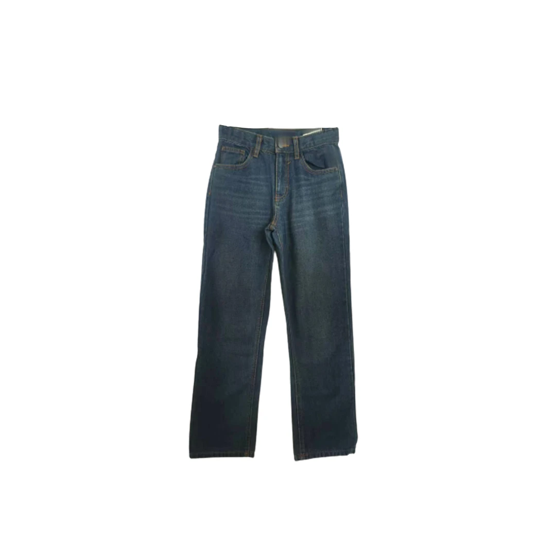 1508#蓝色牛仔裤舒适时尚百搭通勤休闲裤子长裤女士阔腿宽松