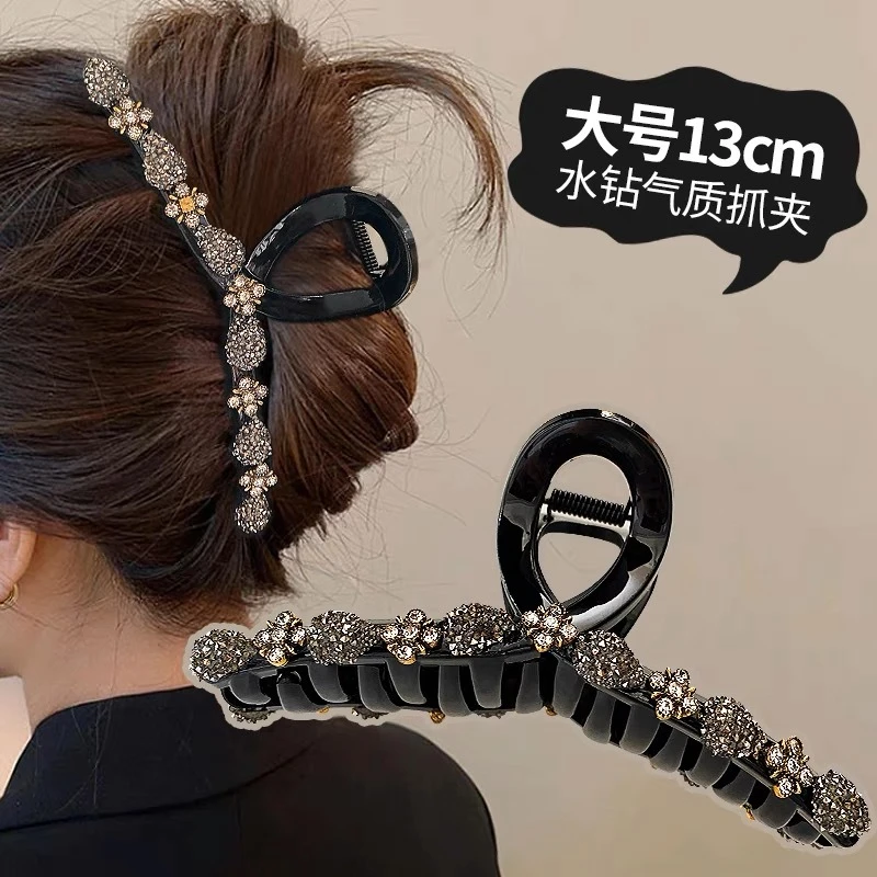 高级感发夹大号抓夹女后脑勺发卡网红夹子2025新款高端鲨鱼夹头饰