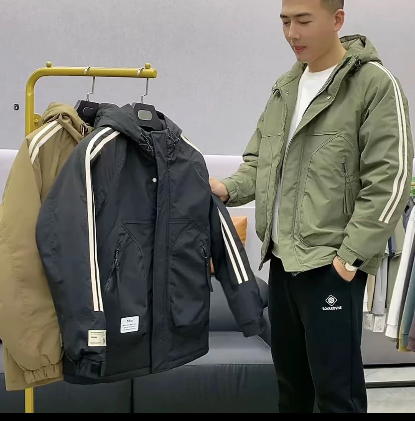男士薄棉棉服外套868款