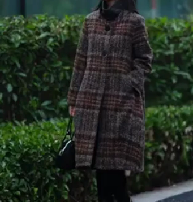 2024冬季新款时尚女装网红高级感韩版潮流加厚大衣美儿