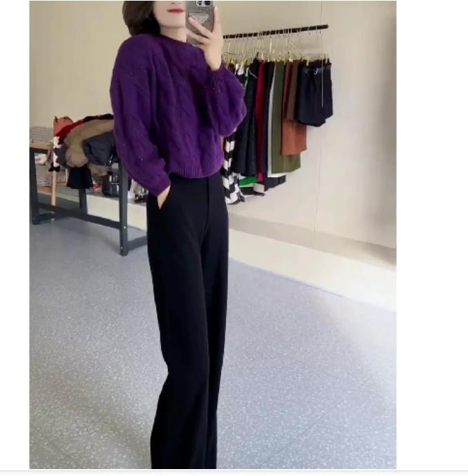 2024冬季新款时尚女装网红高级感休闲爆款上衣裤子洋气珍惜