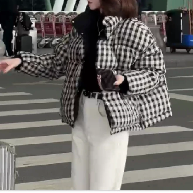 2024冬季新款时尚女装网红高级感休闲爆款洋气棉服外套g