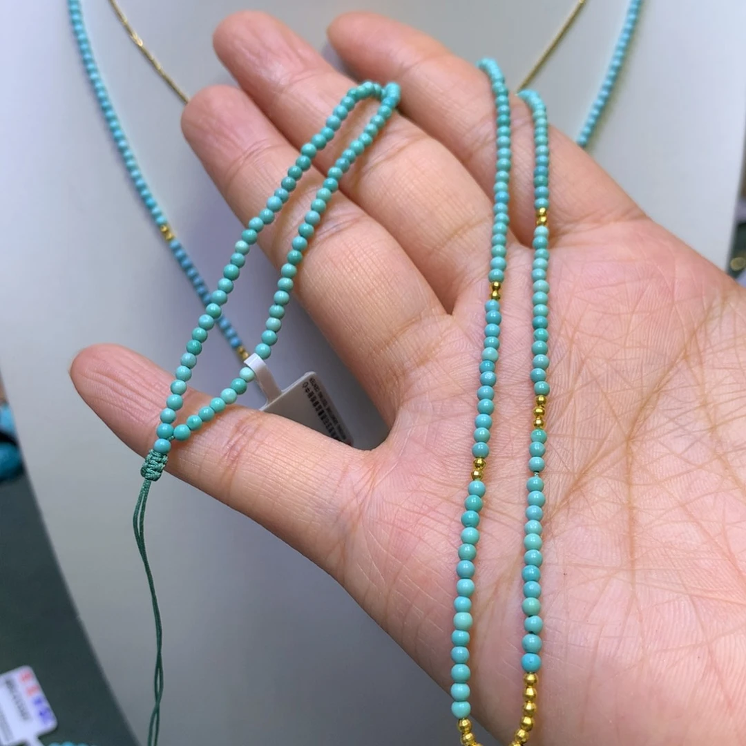 绿松石万能链18K金镶嵌