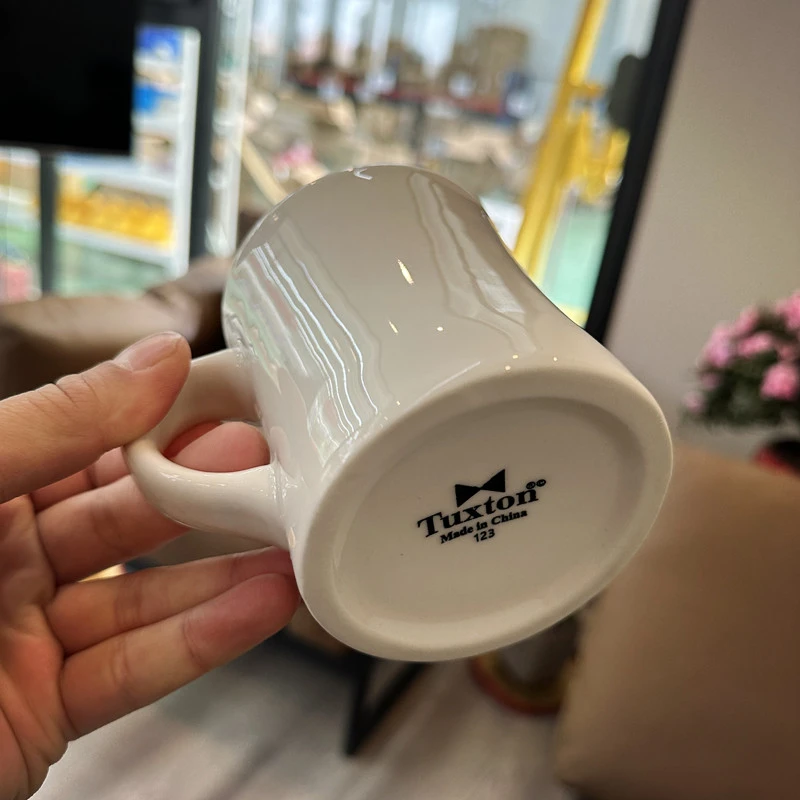 咖啡杯马克杯陶瓷杯子带勺创意个性男女牛奶杯微波炉早餐杯简约