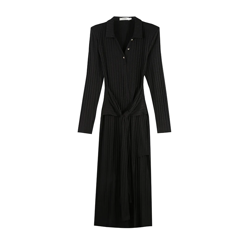 京「浪漫佳人」秋季中长款设计针织连衣裙 HBZC622122  nnassa