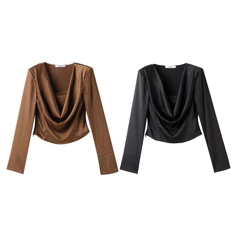 京「魅力磁场」2024摩登轻熟轻奢设计气质上衣女HBZC611214 nnassa