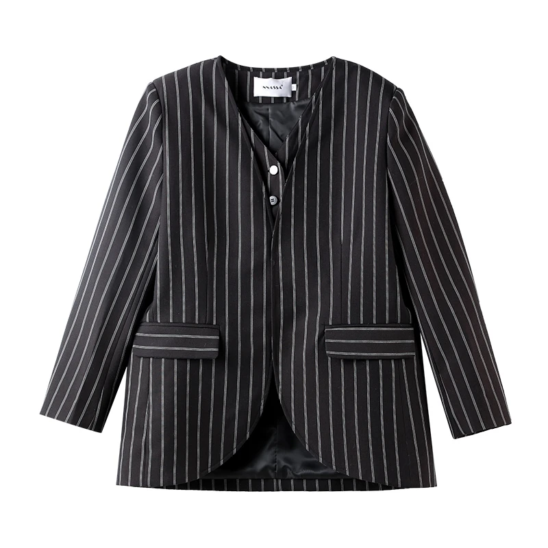 「摩登时代」2024新款条纹设计百搭宽松外套 HBZC611217 nnassa