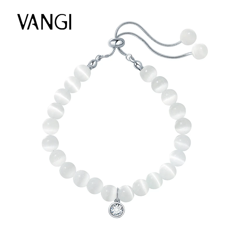 梵姬 铜合金合成锆石手链 猫眼石气质简约手链手串HY80401