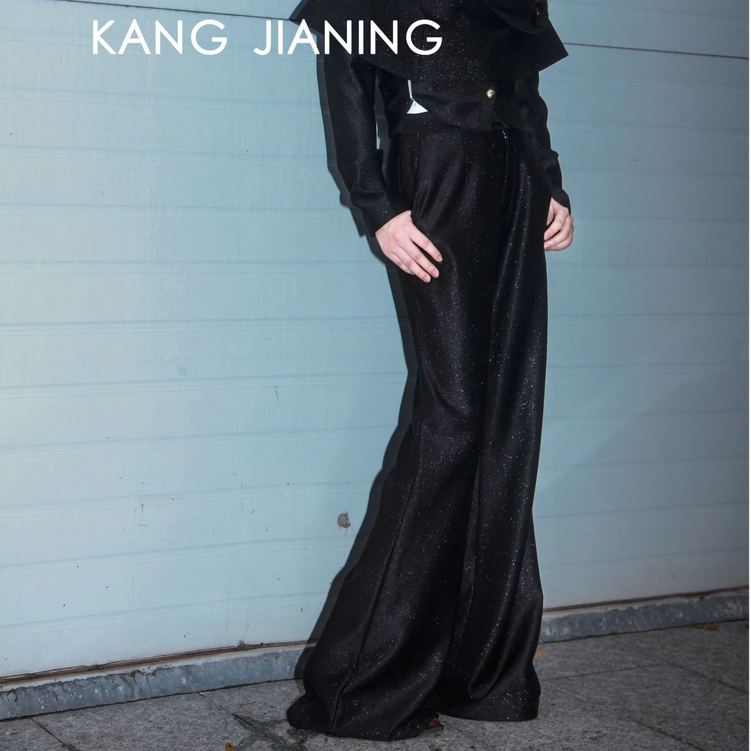 【耀世专享】2024黑色直筒裤 KQ24K286