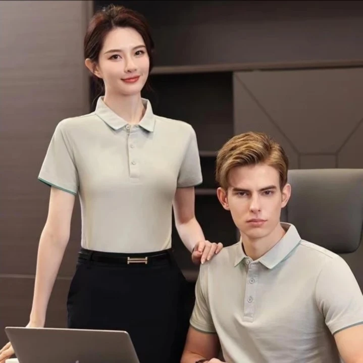 夏季工作服POLO衫定制T恤团队广告文化印字绣字聚会班服工装短袖