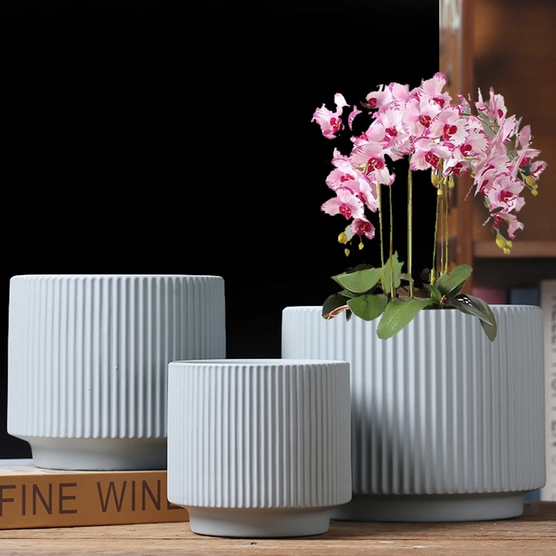 陶瓷花盆支撑款式蝴蝶兰专用盆制作烧制特价家用客厅加深发货场景