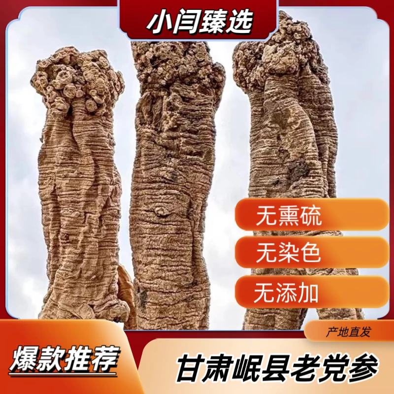野党参 甘肃岷县直发老党参250-500克包邮【无硫无熏】