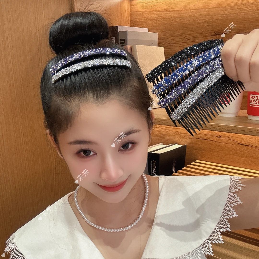 炫彩4色倒插梳前额刘海后脑勺碎发固定 气质百搭2025新款碎发梳