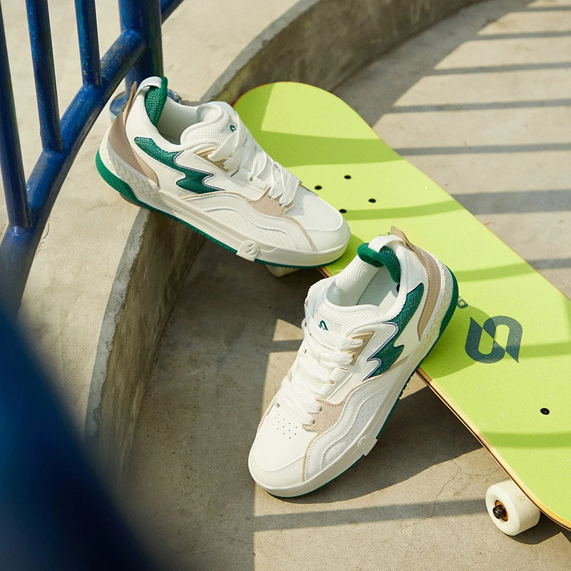 361°男女款运动鞋夏季复古情侣板鞋潮流低帮休闲拼款流光风