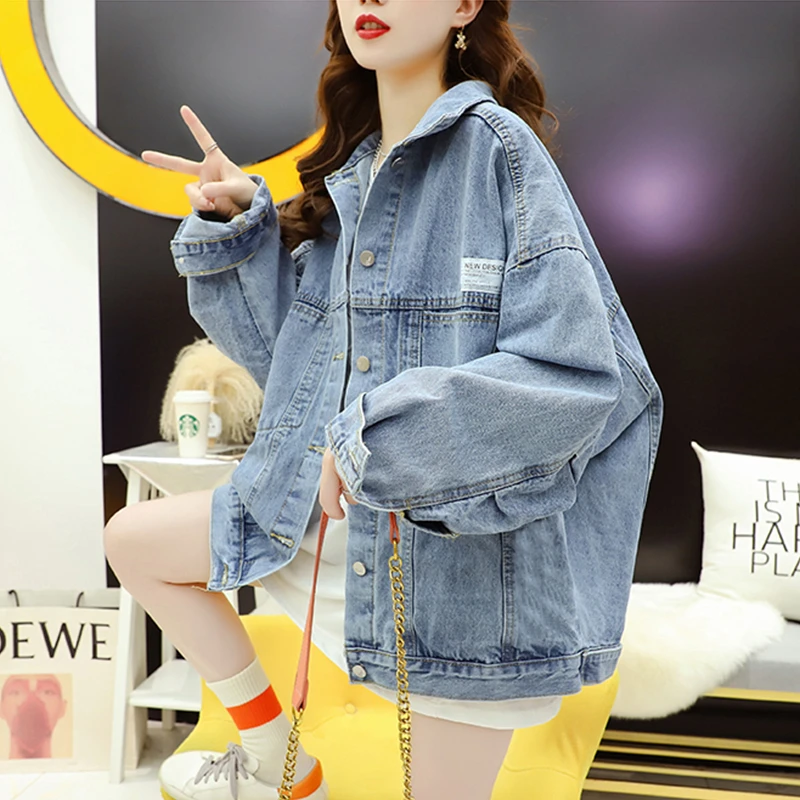 牛仔外套女款短款时尚百搭春季学生ins牛仔衣女装上衣夹克