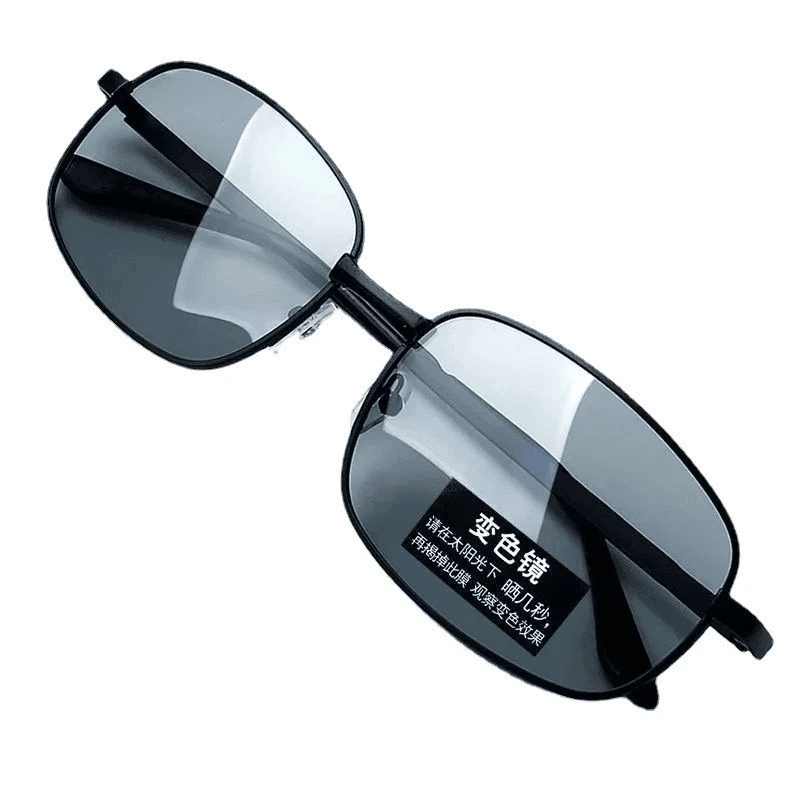 新款变色偏光太阳镜防紫外线商务眼镜开车专用太阳镜驾驶镜时尚男