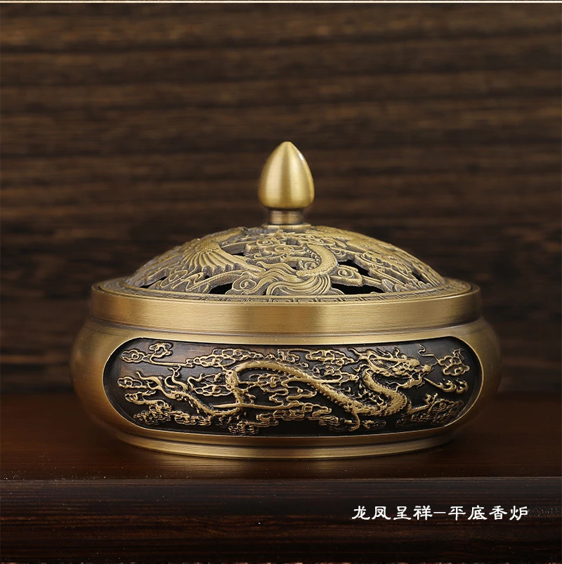 【老师推荐】纯铜香薰炉家用室内香炉盘香炉茶道摆件香薰炉香篆