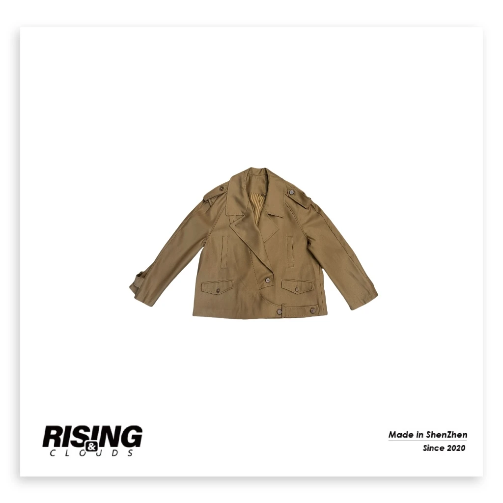 RISING&CLOUDS【莎莎】深圳南油流浪丹宁显瘦气质风衣外套090259