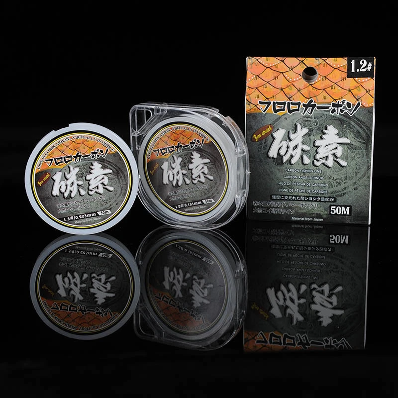 YGR碳素线 加强耐磨高拉力钓鱼线海钓无影透明前导线子线碳线主线