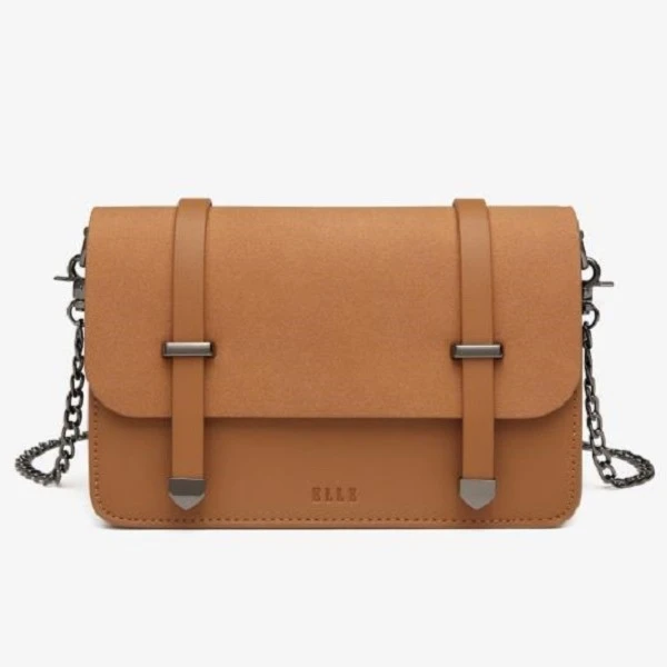 【粉丝专属时尚】百搭潮流单肩休闲双面肩包90122棕色【礼盒版】