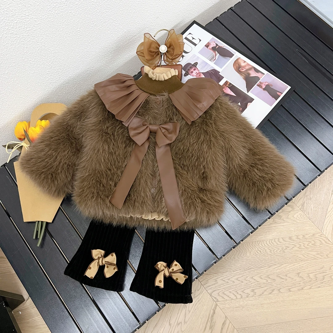 女童套装秋冬款2023新款