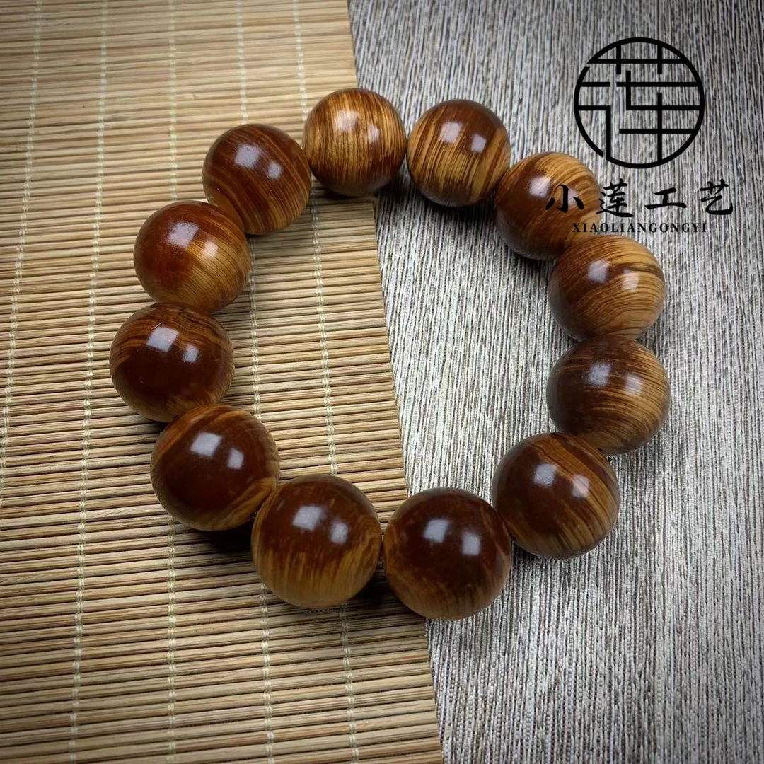 【崖柏2.0玉石料】正宗太行崖柏2.0*12颗精品玉化单圈手串