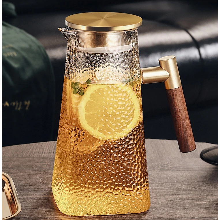 宝郁冷水壶玻璃耐高温高颜值装水容器凉水杯大容量果茶壶水瓶冰箱