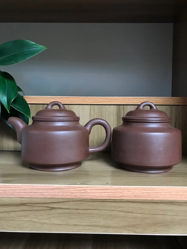宜兴原矿紫砂紫泥良远壶套装