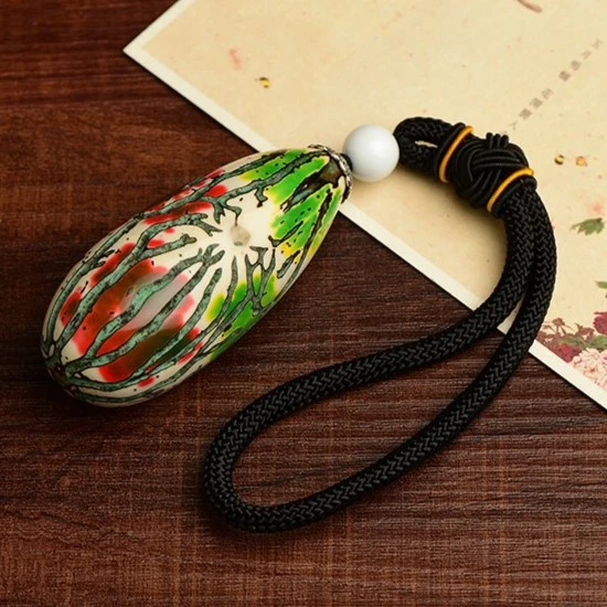 【唐三彩福禄寿果】手把件挂件【开果不退】