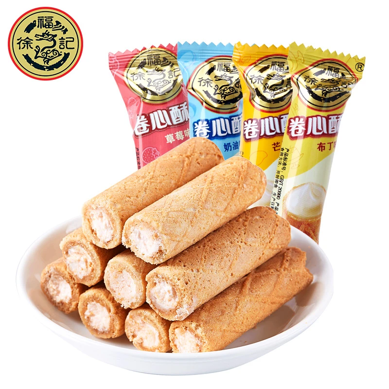 【小时候怀旧零食】徐福记卷心酥250g蛋卷饼干多口味零食浓郁DR