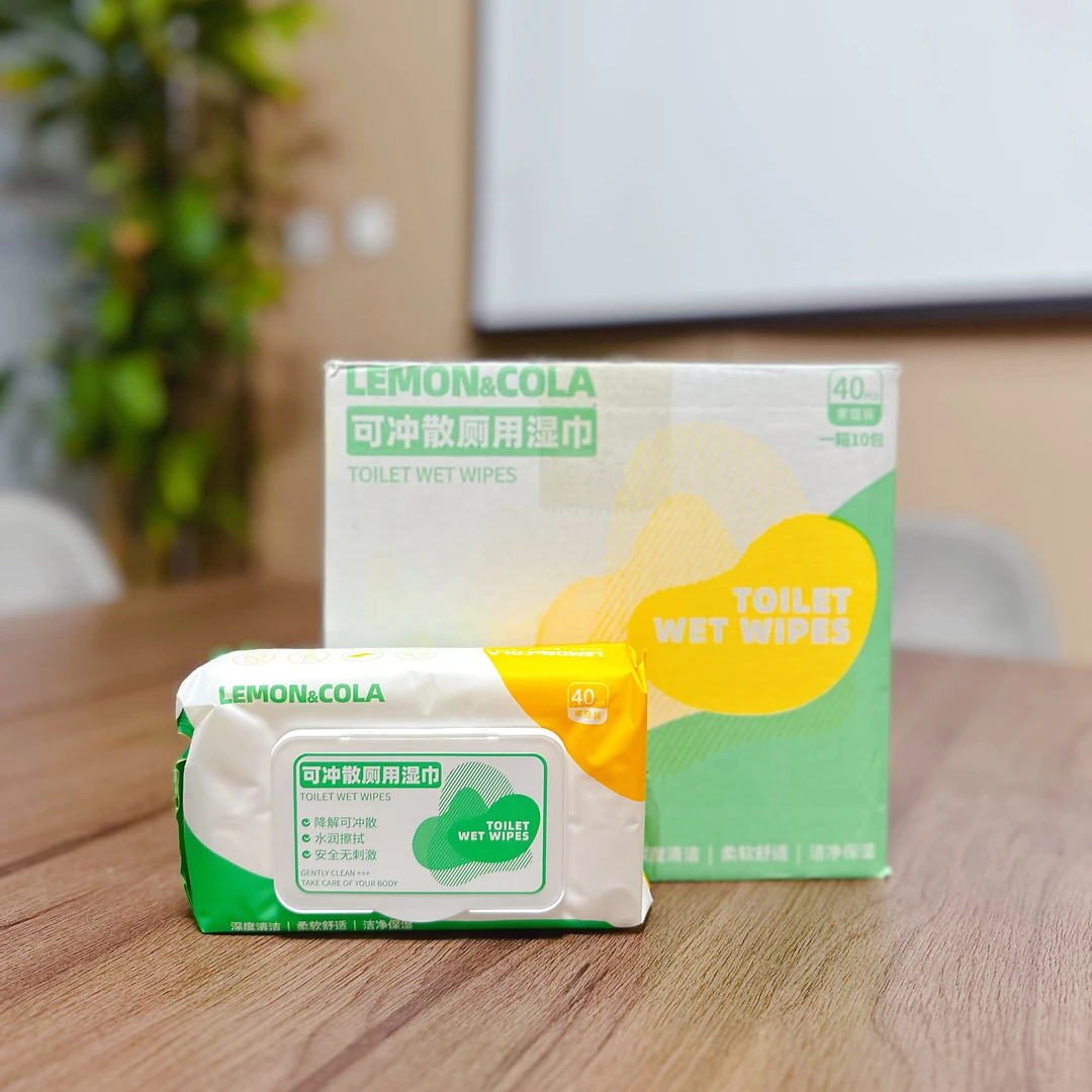 FL 原生木浆清洁湿厕纸40抽 温和 孕妇儿童可用
