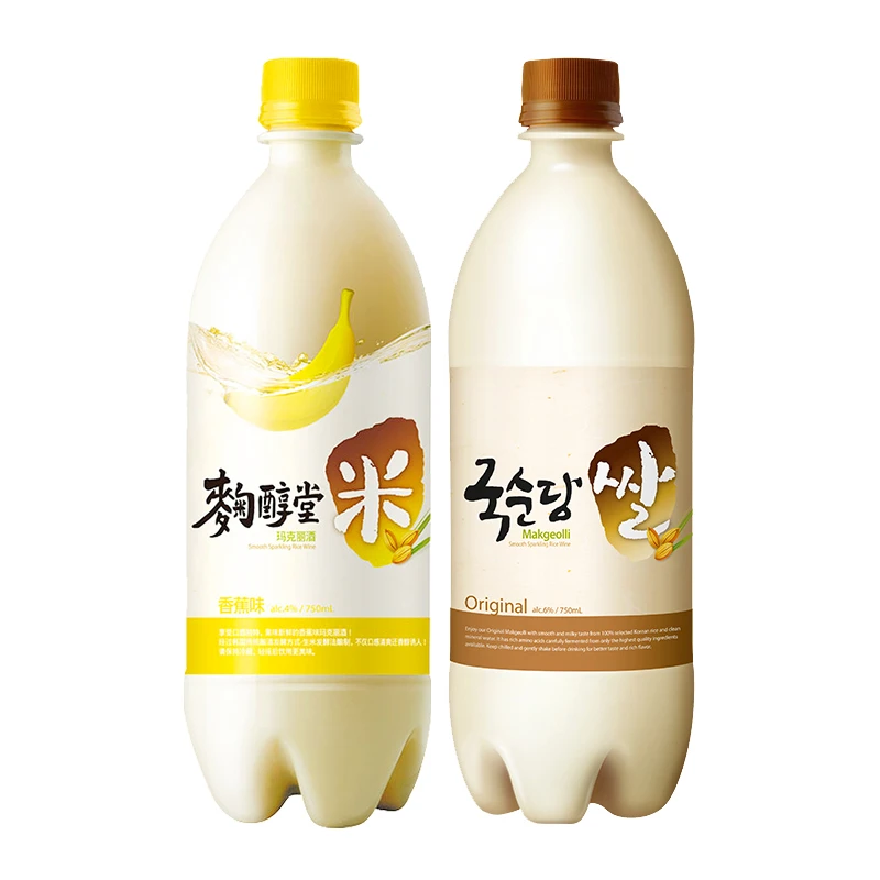 麴醇堂韩国原瓶进口玛克丽米酒混合装750ml*2瓶