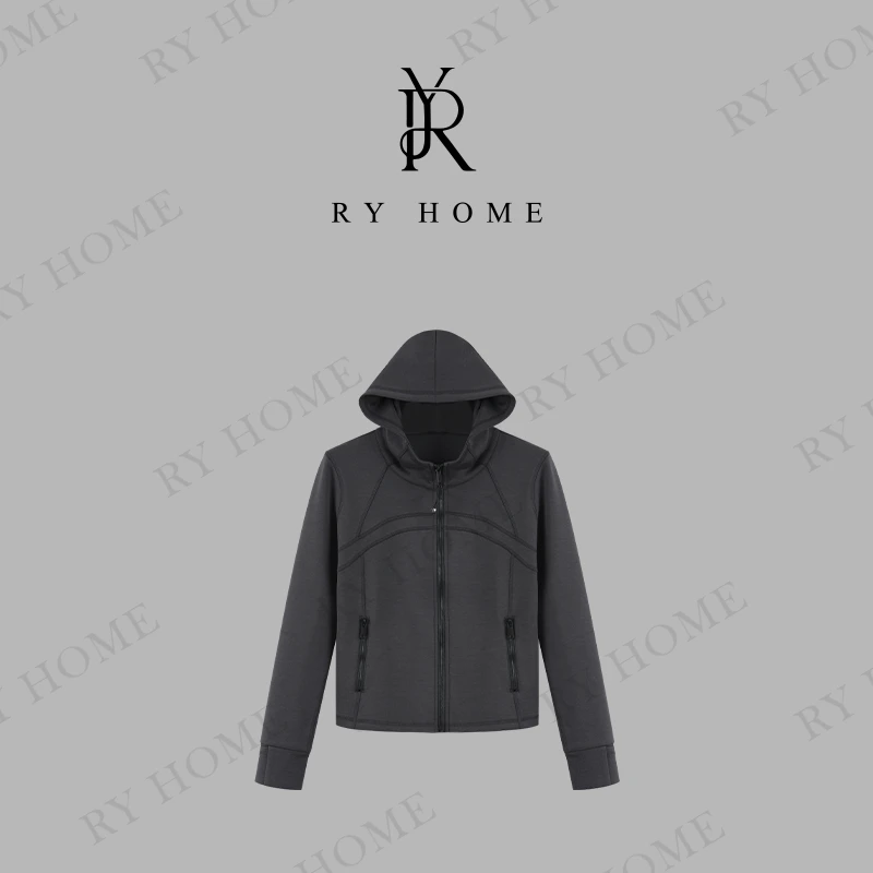 【老贾私服】“尔岚”新款连帽立体显瘦休闲卫衣243Y1055