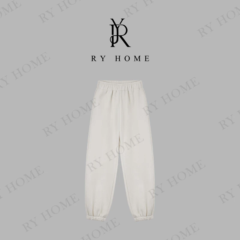 【老贾私服】美式复古加绒束脚显瘦休闲弯刀卫裤243K2296